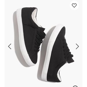 Madewell Black Canvas Sneakers